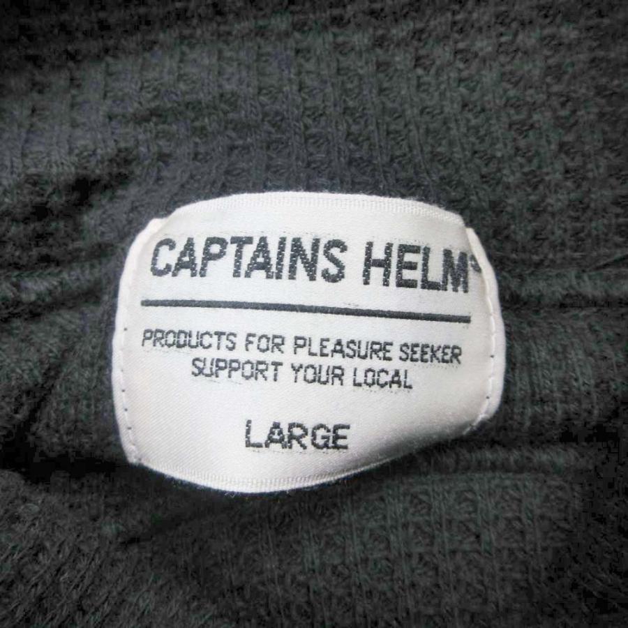 美品 CAPTAINS HELM キャプテンズヘルム サーマル タートルネック ヘビーオンス トップス カットソー プルオーバー 長袖 L ブラック メンズ 古着 中古 | Captains Helm | 05