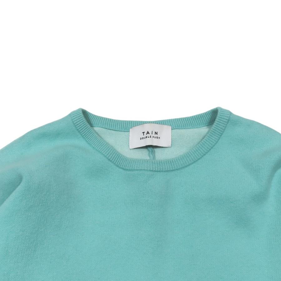 良品 TAIN DOUBLE PUSH タインダブルプッシュ KNIT FOOTBALL ニット セーター 長袖 カットソー M ミントグリーン T313-KNLT02 メンズ 古着 中古 | TAIN DOUBLE PUSH | 02