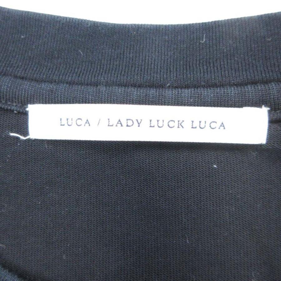 良品 LUCA/LADY LUCK LUCA ルカ オーバー BIG ビッグシルエット Tシャツ カットソー トップス 半袖 コットン 紺 ネイビー レディース 古着 中古 |  | 04