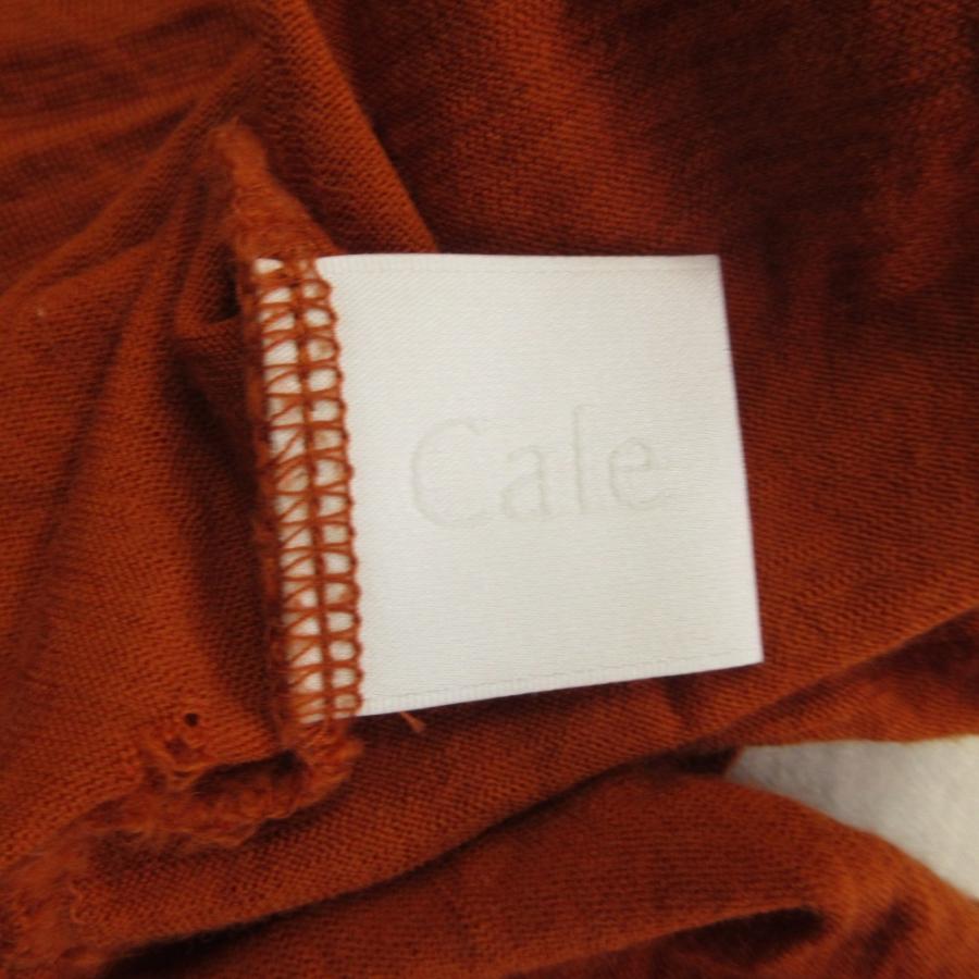 Cale カル ニット カットソー ロング Tシャツ 長袖 ウール サイズ3 オレンジ メンズ 古着 中古 | Cale | 05