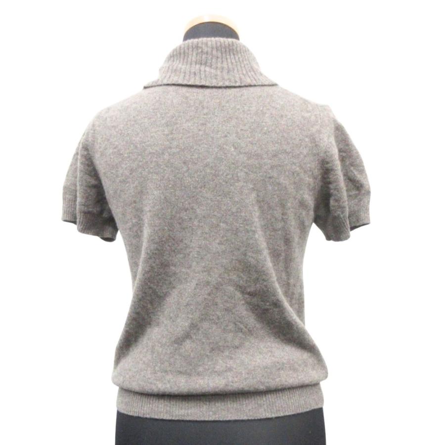 良品 13AW MACPHEE マカフィートゥモローランド ニット セーター カットソー 半袖 タートルネック 12-02-34-02619 茶 ブラウン レディース 古着 中古 | MACPHEE | 02