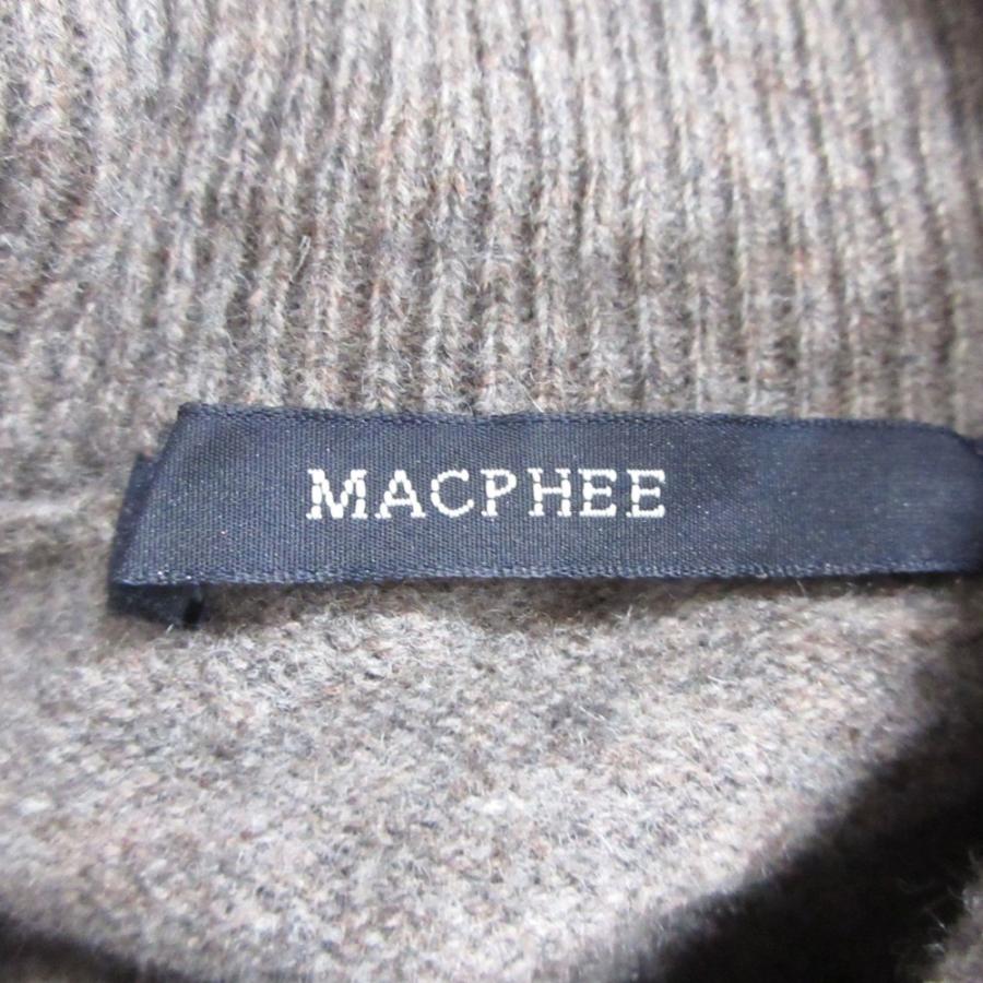 良品 13AW MACPHEE マカフィートゥモローランド ニット セーター カットソー 半袖 タートルネック 12-02-34-02619 茶 ブラウン レディース 古着 中古 | MACPHEE | 08