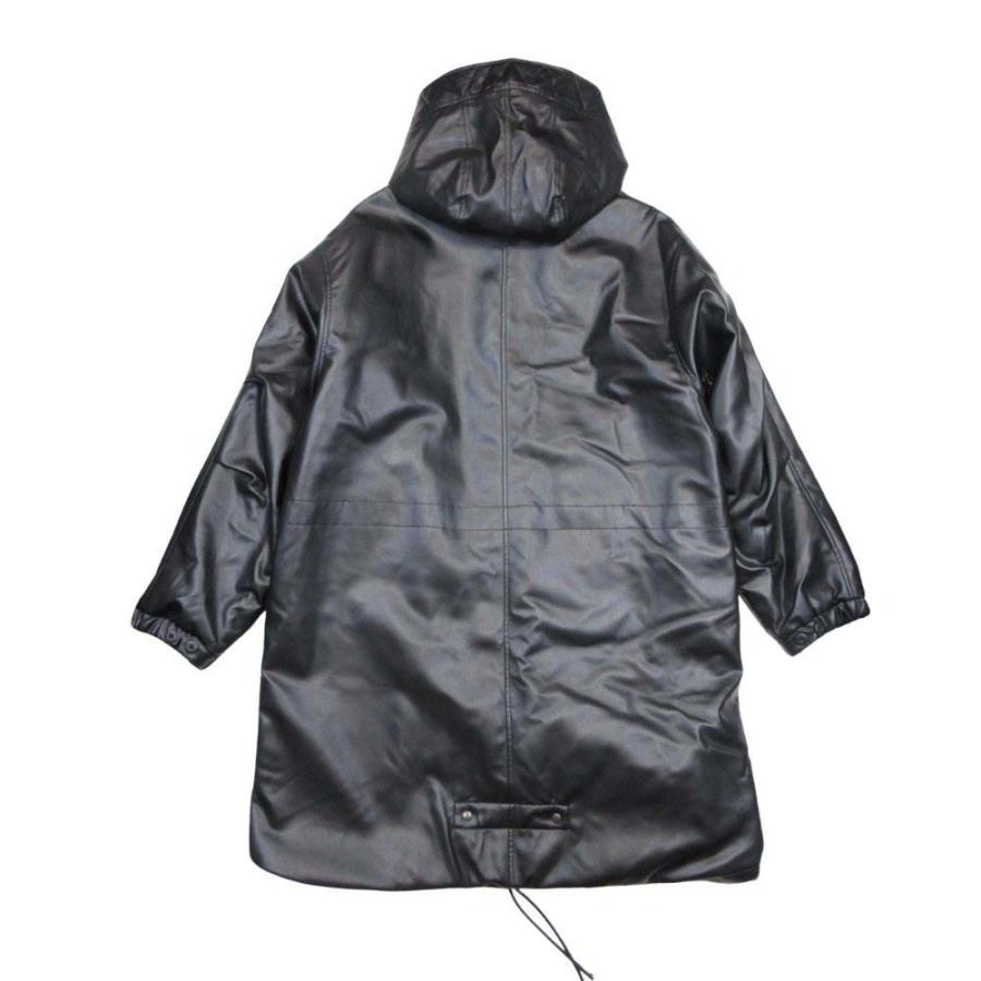 美品 HIBECK ハイベック 2way 中綿 フェイクレザー ロング コート ジャケット アウター L 黒 ブラック メンズ 古着 中古 | ハイベック | 01