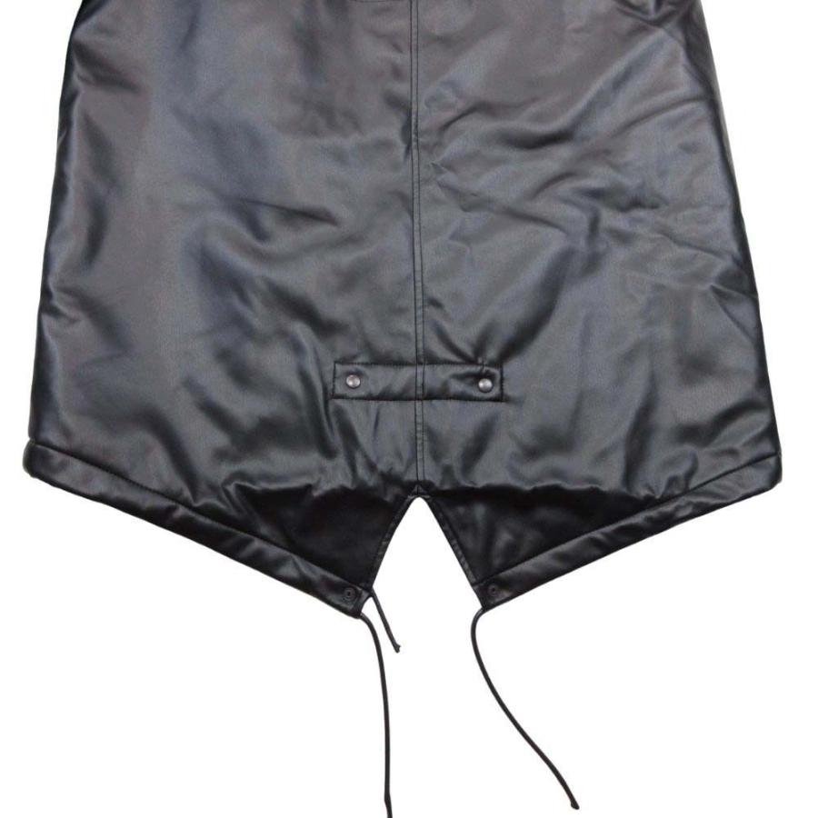 美品 HIBECK ハイベック 2way 中綿 フェイクレザー ロング コート ジャケット アウター L 黒 ブラック メンズ 古着 中古 | ハイベック | 08