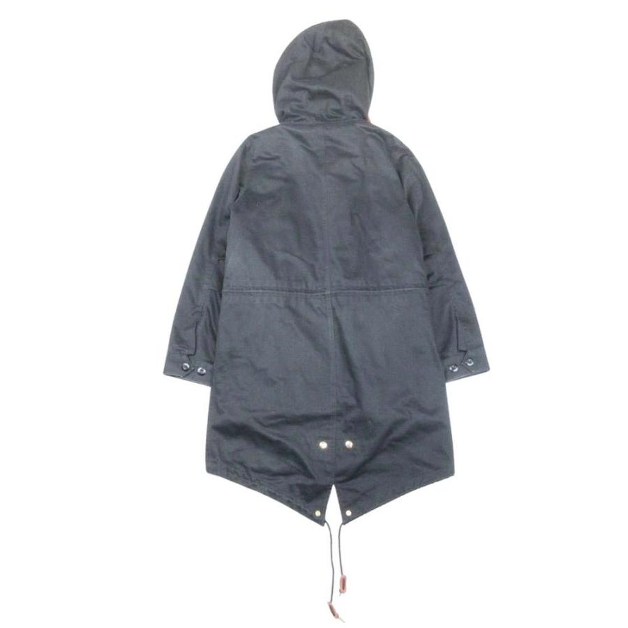 美品 FRED PERRY フレッドペリー M-51 モッズコート フィッシュテールパーカー ミリタリー ファーライナー 10 ブラック レディース 古着 中古 | FRED PERRY | 01