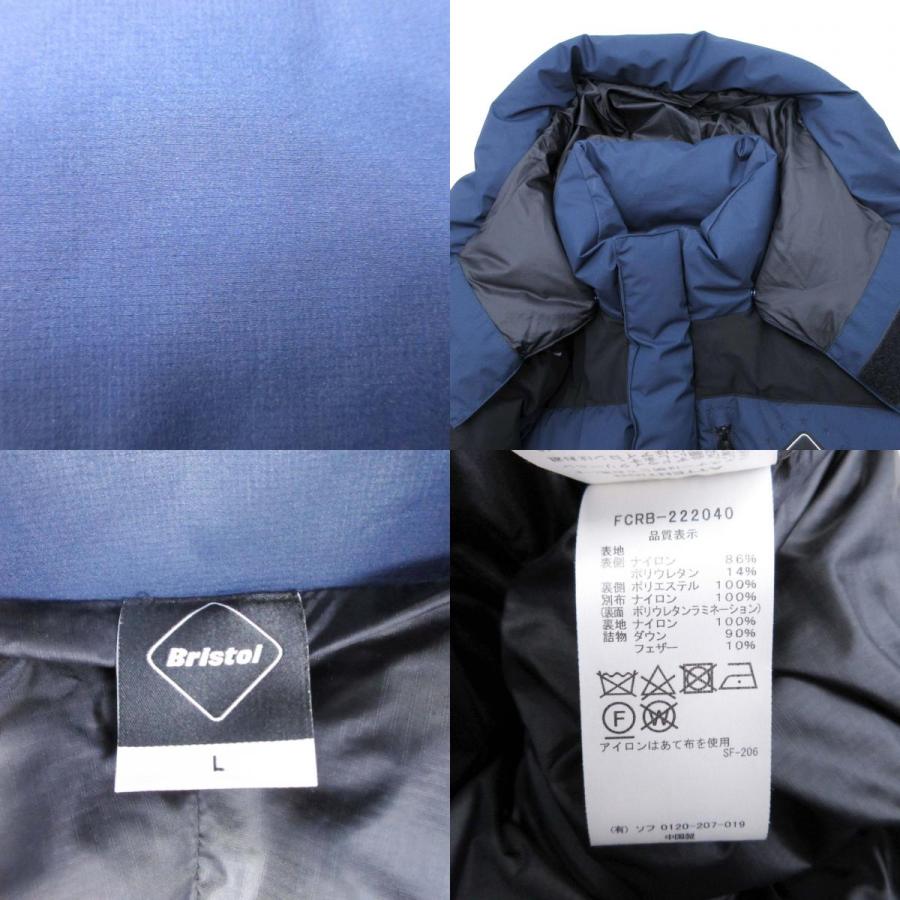 良品 22aw FCRB F.C.Real Bristol エフシーレアルブリストル TOUR DOWN PARKA ダウンジャケット ブルゾン L 紺×黒 メンズ 古着 中古 | F.C.Real Bristol | 08