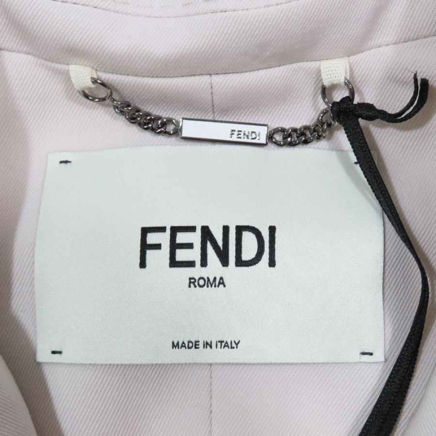 未使用 FENDI フェンディ インサイドアウト クロップド テーラード ジャケット ブレザー ショート丈 1B アウター ピンク 40 レディース 古着 中古 | FENDI | 04