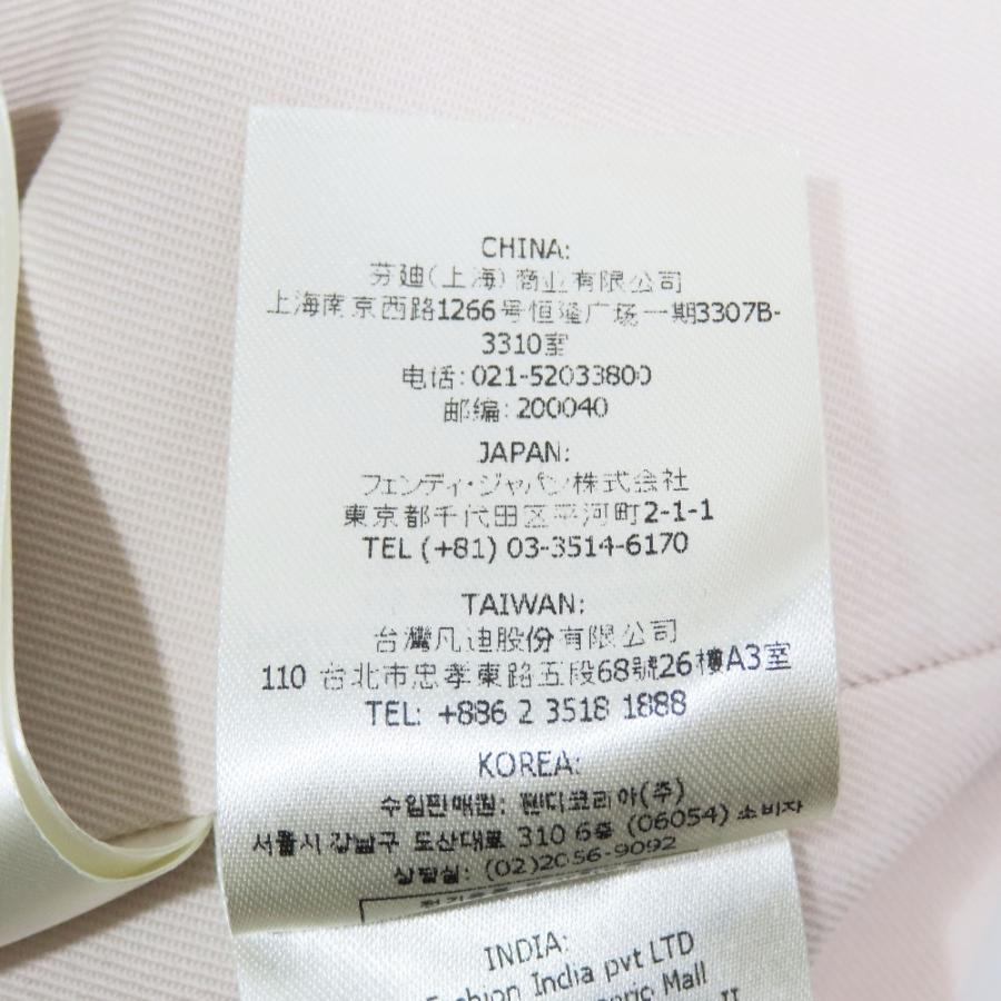 未使用 FENDI フェンディ インサイドアウト クロップド テーラード ジャケット ブレザー ショート丈 1B アウター ピンク 40 レディース 古着 中古 | FENDI | 08