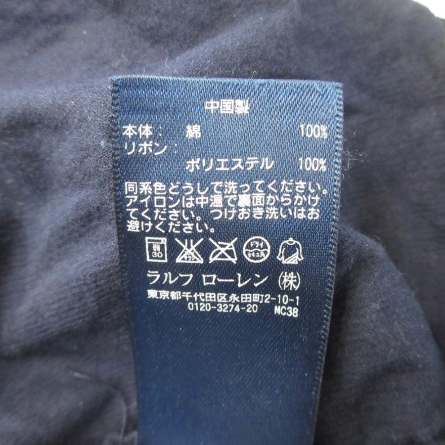 良品 RALPH LAUREN ラルフローレン コーデュロイ ワンピース ドレス フリル ロゴ 刺繍 サイズ120 紺 ネイビー キッズ 古着 中古 |  | 06