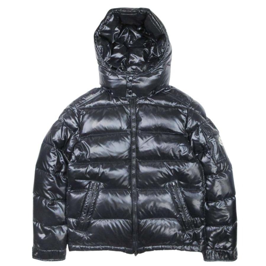美品 MONCLER モンクレール MAYA GIUBBOTTO マヤ ダウンジャケット ブルゾン アウター フーデッド コート 0 黒 ブラック メンズ 古着 中古 | MONCLER