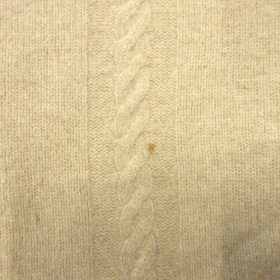 良品 Max Mara マックスマーラ 白タグ ケーブル ニット セーター モックネック M ベージュ レディース 古着 中古 | Max Mara | 02