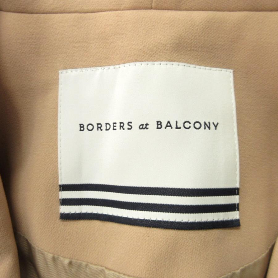 新品同様 BORDERS at BALCONY ボーダーズアットバルコニー ラッフルヘム コート ジャケット ブルゾン チェスター フリル 38 ピンク レディース 古着 中古 | BORDERS at BALCONY | 06