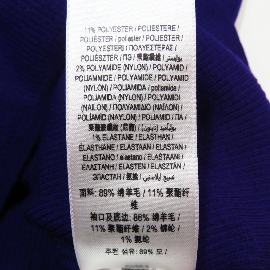 未使用 BURBERRY バーバリー ダニエル・リー ウール EKD スリムフィット リブ ニット セーター ロゴ 長袖 プルオーバー パープル S レディース 古着 中古 | BURBERRY | 07