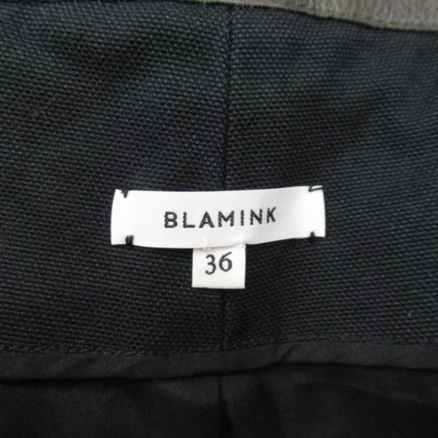 新品同様 BLAMINK ブラミンク 牛革 オーバーサイズ カウレザー オーバーサイズコート ジャケット ブルゾン アウター 36 グレー レディース 古着 中古 | BLAMINK | 06