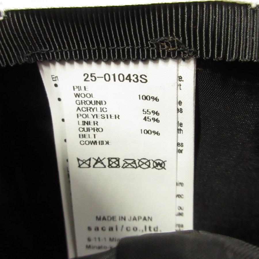 未使用 25aw sacai サカイ Puffy Beanie パフィー ボア ビーニー ハット ボア ニット キャップ ニット帽 ウール 帽子 オレンジ メンズ 古着 中古 | sacai | 06