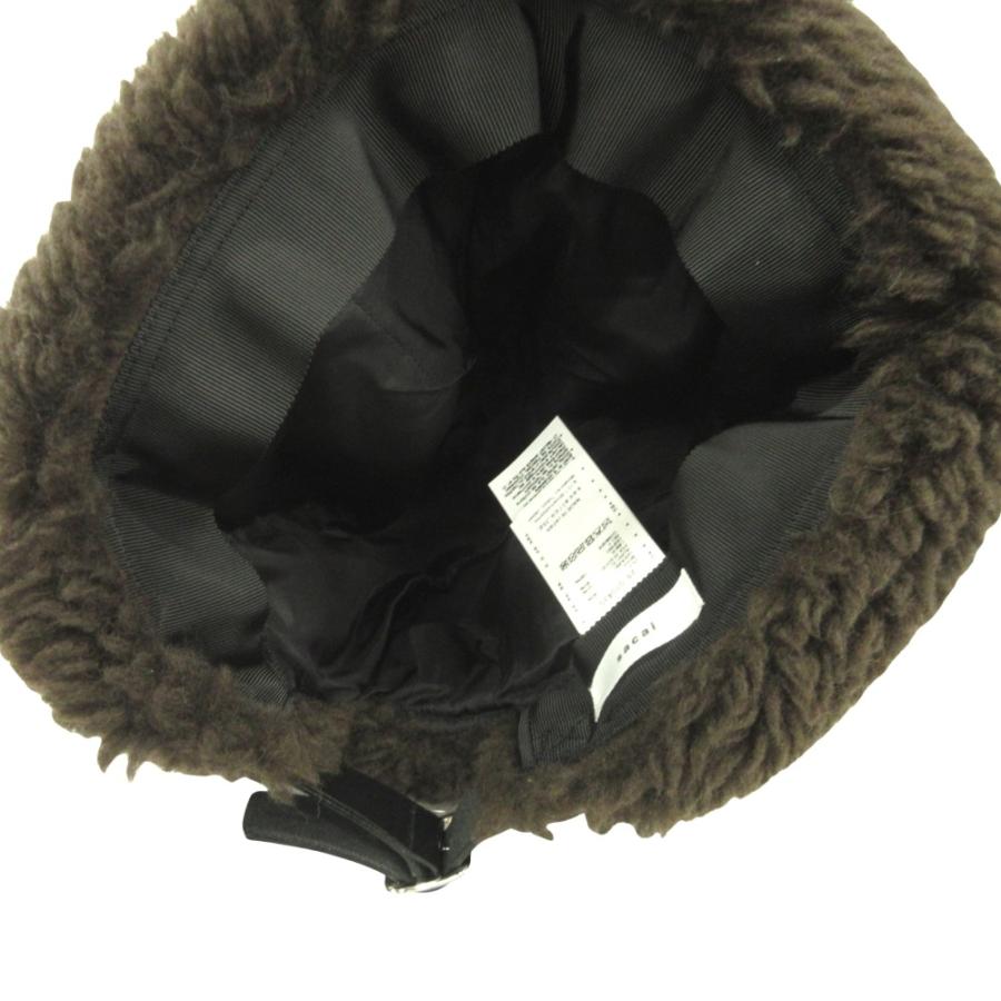 未使用 25aw sacai サカイ Puffy Beanie パフィー ボア ビーニー ハット ボア ニット キャップ ニット帽 ウール 帽子 茶 ブラウン メンズ 古着 中古 | sacai | 04