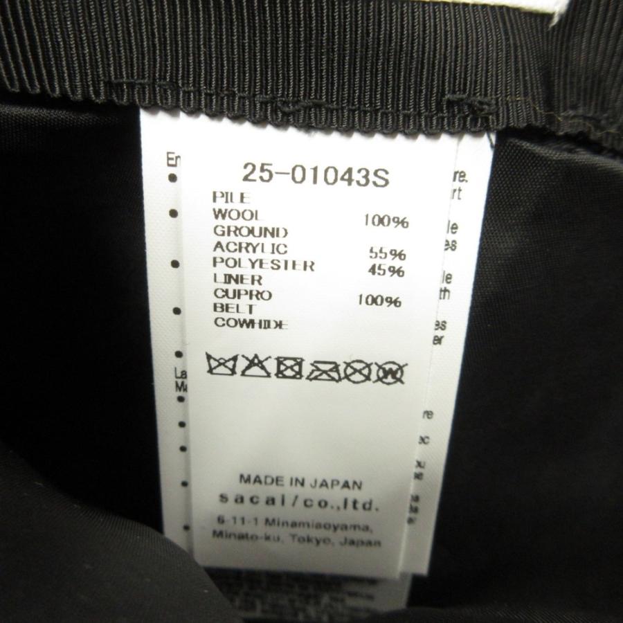 未使用 25aw sacai サカイ Puffy Beanie パフィー ボア ビーニー ハット ボア ニット キャップ ニット帽 ウール 帽子 茶 ブラウン メンズ 古着 中古 | sacai | 06