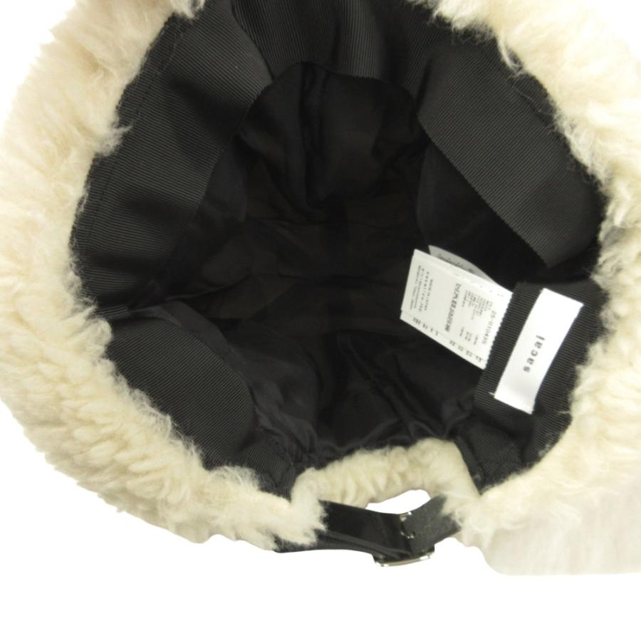 未使用 25aw sacai サカイ Puffy Beanie パフィー ボア ビーニー ハット ボア ニット キャップ ニット帽 ウール 帽子 白 ホワイト メンズ 古着 中古 | sacai | 04