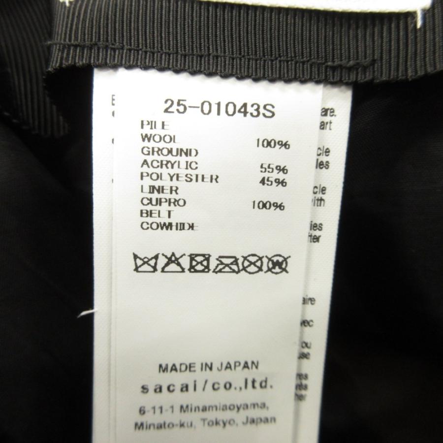 未使用 25aw sacai サカイ Puffy Beanie パフィー ボア ビーニー ハット ボア ニット キャップ ニット帽 ウール 帽子 白 ホワイト メンズ 古着 中古 | sacai | 06