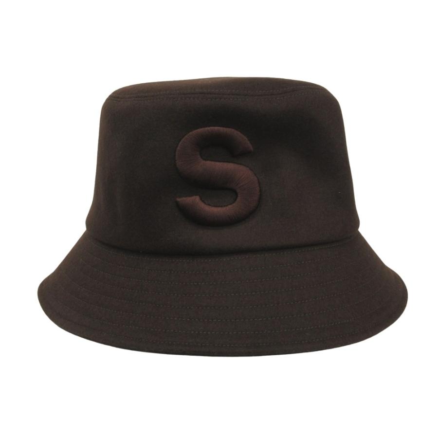 未使用 25aw sacai サカイ Wool Melton S Hat ウール メルトン バケット ハット バケット Sロゴ 刺繍 1 茶 ブラウン メンズ 古着 中古 USED sacai（サカイ） 未使用 25aw sacai Wool Melton S Hat ウール