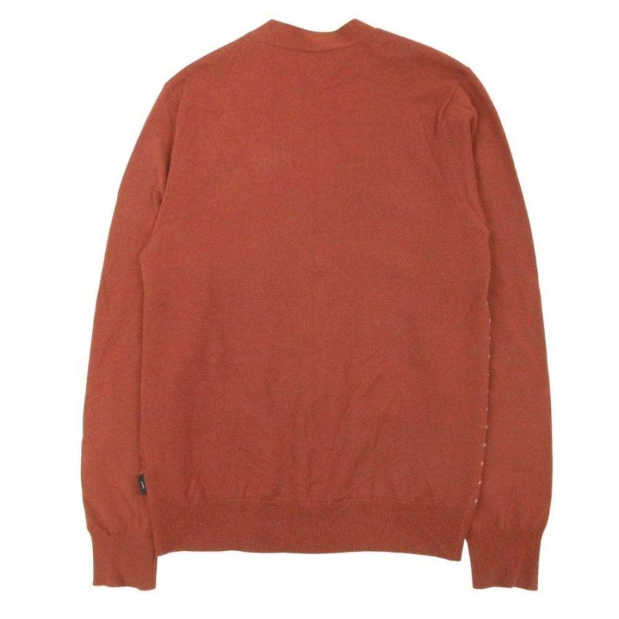 美品 Paul Smith JEANS ポールスミスジーンズ Vネック ニット カーディガン セーター 羽織 カットソー L 茶 ブラウン メンズ 古着 中古 | Paul Smith JEANS | 01