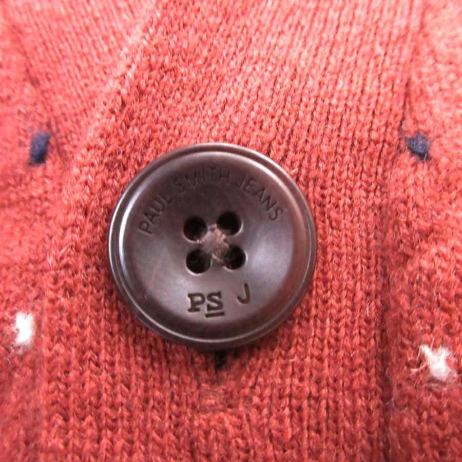 美品 Paul Smith JEANS ポールスミスジーンズ Vネック ニット カーディガン セーター 羽織 カットソー L 茶 ブラウン メンズ 古着 中古 | Paul Smith JEANS | 03