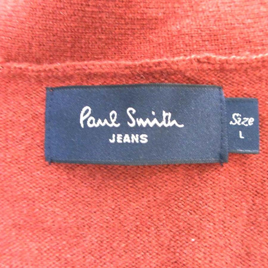美品 Paul Smith JEANS ポールスミスジーンズ Vネック ニット カーディガン セーター 羽織 カットソー L 茶 ブラウン メンズ 古着 中古 | Paul Smith JEANS | 06