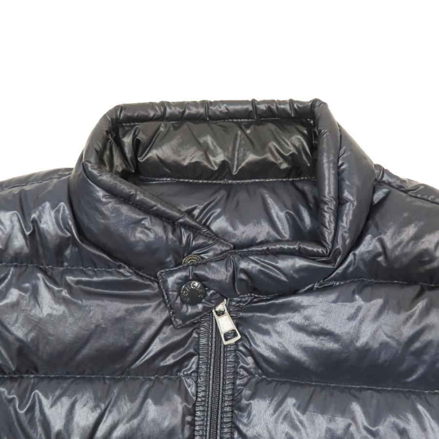 美品 MONCLER モンクレール ACORUS GIUBBOTTO ACORUS JACKET ダウンジャケット スタンドカラー ロゴワッペン 紺 ネイビー 1 メンズ 古着 中古 | MONCLER | 02