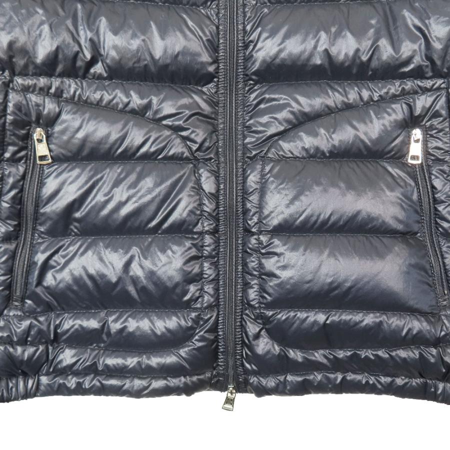 美品 MONCLER モンクレール ACORUS GIUBBOTTO ACORUS JACKET ダウンジャケット スタンドカラー ロゴワッペン 紺 ネイビー 1 メンズ 古着 中古 | MONCLER | 03