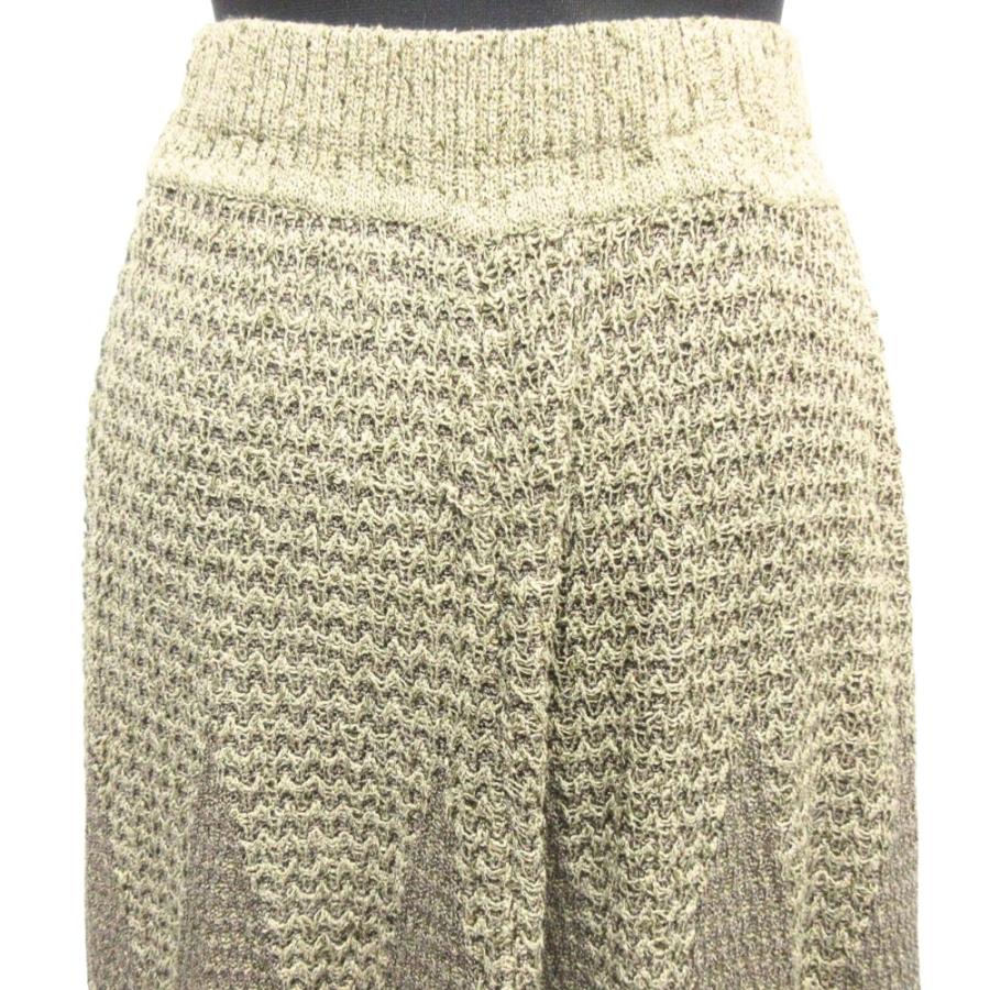 良品 70's ISSEY MIYAKE イッセイミヤケ シルク混 ニット ロング イージー スカート オールスタイルタグ ヴィンテージ レディース 古着 中古 | ISSEY MIYAKE | 03