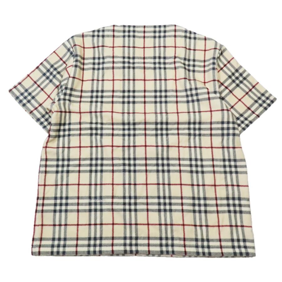 未使用 BURBERRY バーバリー ノバチェック コットン100％ パイル地 カットソー Tシャツ 半袖 クルーネック M ベージュ メンズ 古着 中古 | BURBERRY | 01
