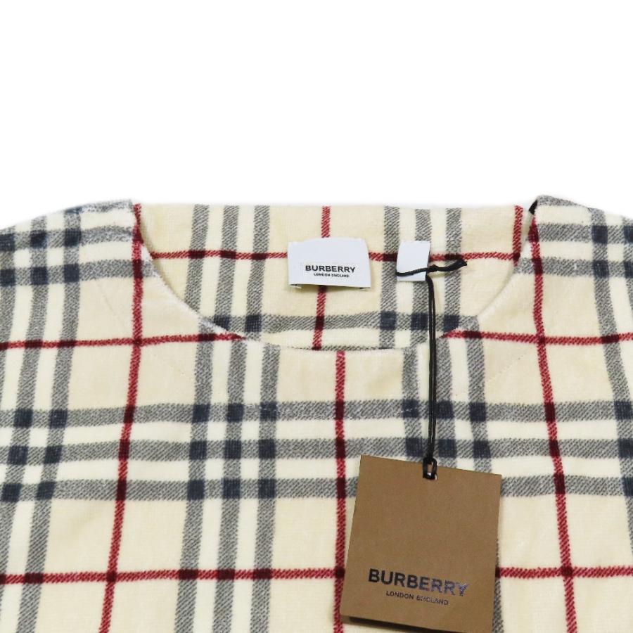 未使用 BURBERRY バーバリー ノバチェック コットン100％ パイル地 カットソー Tシャツ 半袖 クルーネック M ベージュ メンズ 古着 中古 | BURBERRY | 02