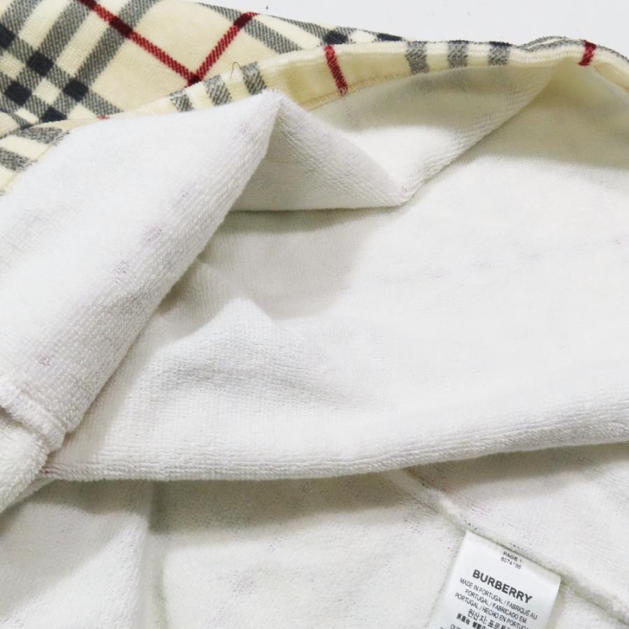 未使用 BURBERRY バーバリー ノバチェック コットン100％ パイル地 カットソー Tシャツ 半袖 クルーネック M ベージュ メンズ 古着 中古 | BURBERRY | 04