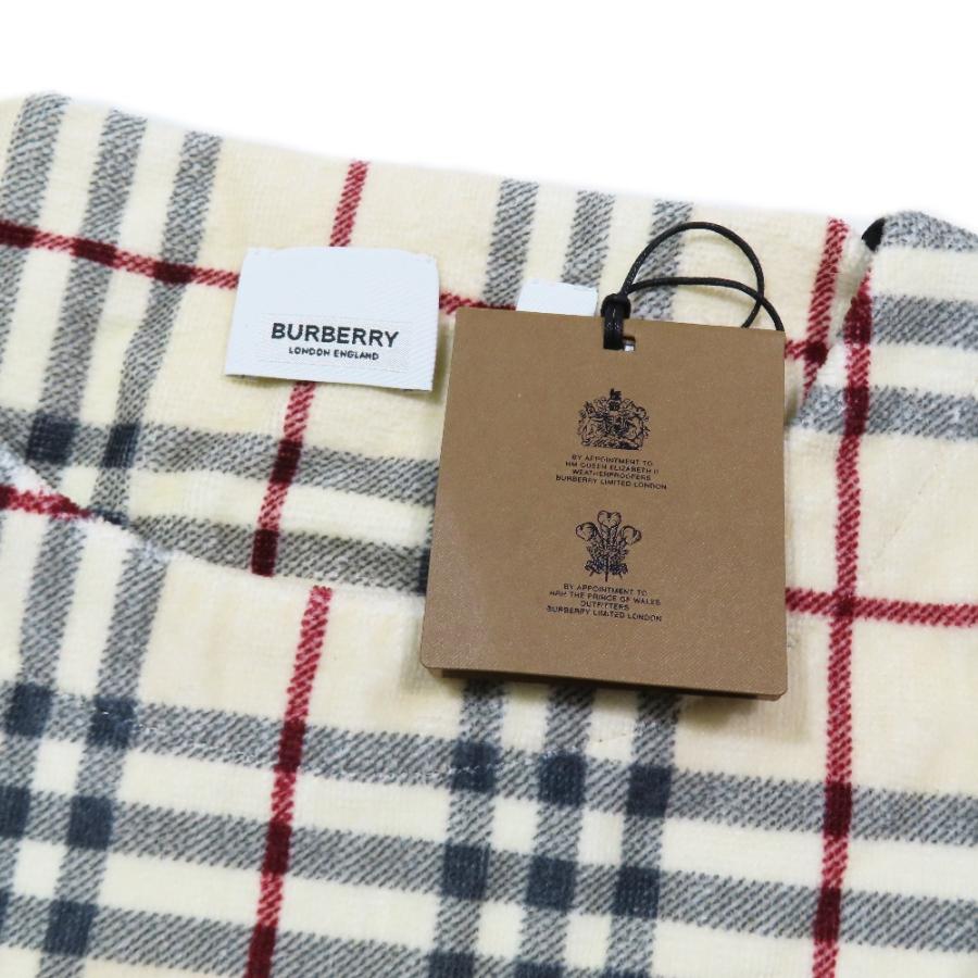 未使用 BURBERRY バーバリー ノバチェック コットン100％ パイル地 カットソー Tシャツ 半袖 クルーネック M ベージュ メンズ 古着 中古 | BURBERRY | 06