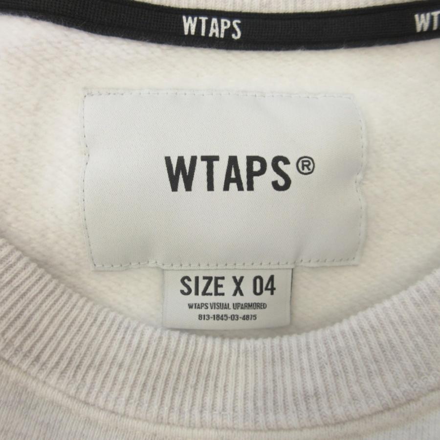 新品同様 25aw WTAPS ダブルタップス SIGN-YD スウェット トレーナー カットソー ロゴ 25ATDT-CSM01 サイズ4 ライトグレー メンズ 古着 中古_5