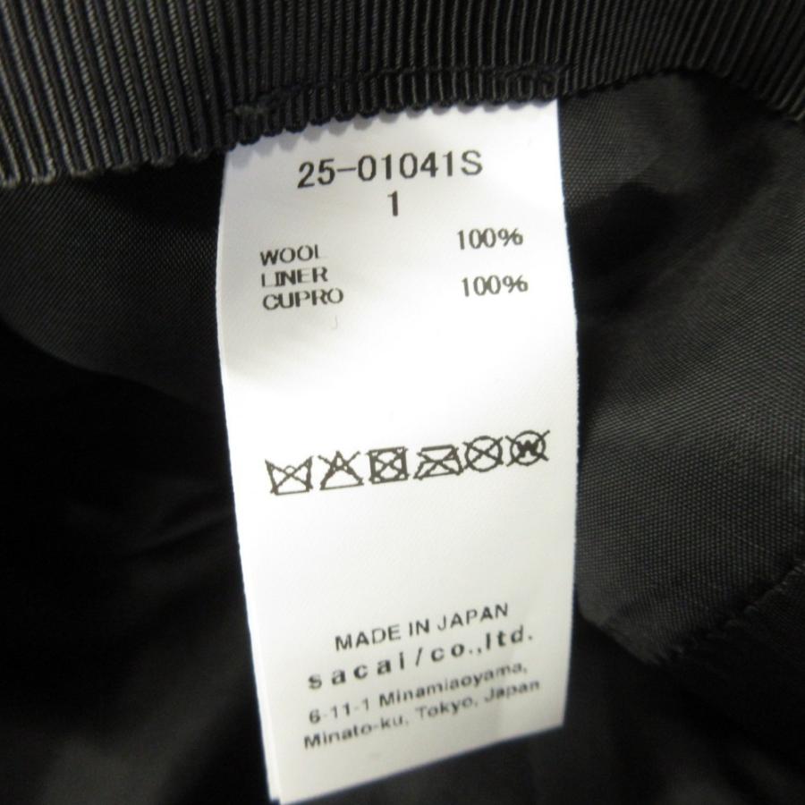 未使用 25aw sacai サカイ ウール ベルト キャップ 帽子 メルトン 2way 1 茶 ブラウン メンズ 古着 中古 | sacai | 07
