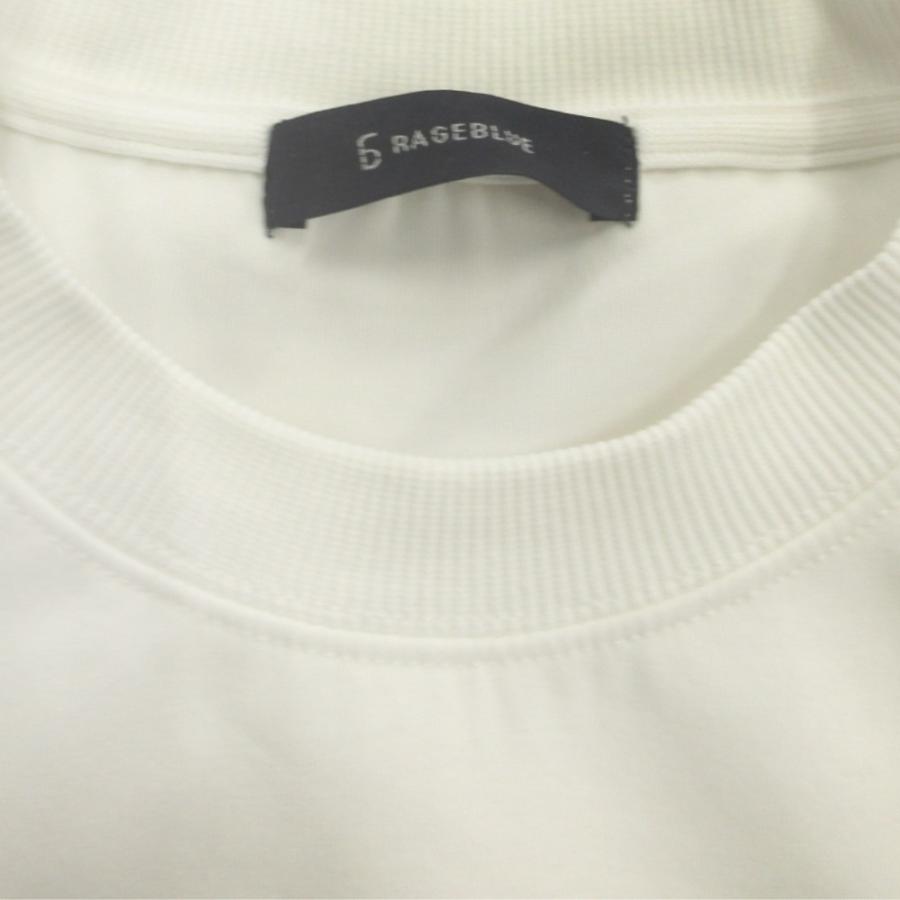 美品 RAGEBLUE レイジブルー ボンディング プルオーバー シャツ カットソー サイドライン F 白 ホワイト メンズ 古着 中古 | RAGEBLUE | 05
