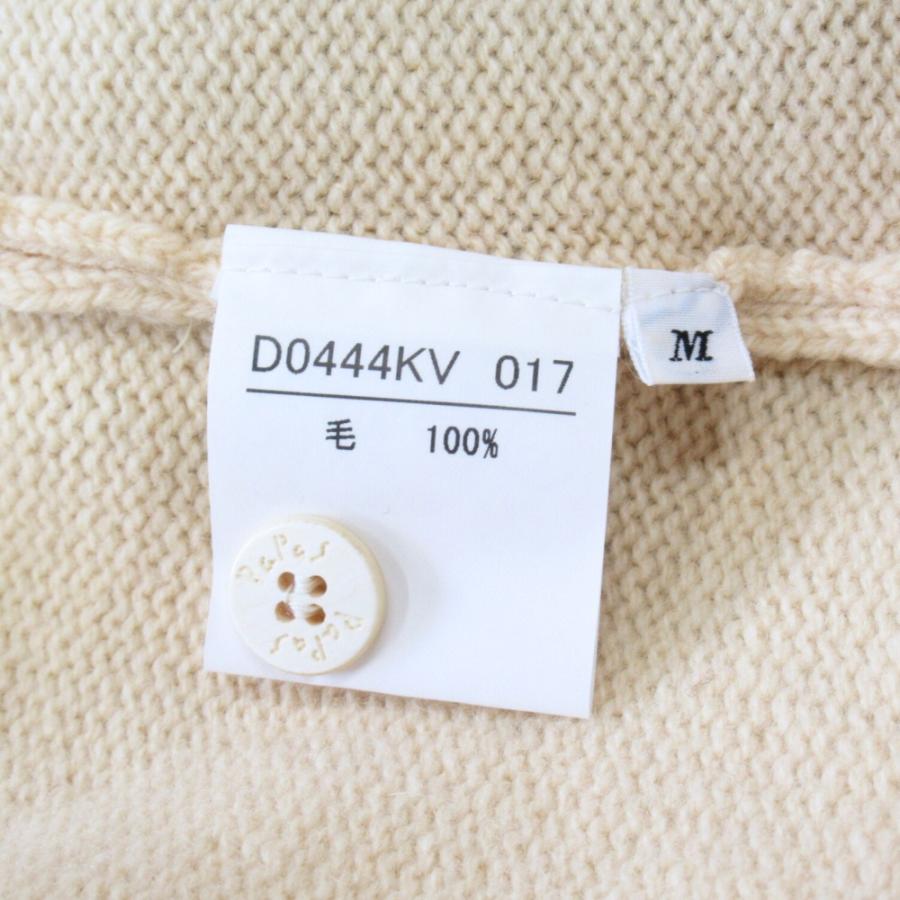 美品 Papas パパス ウール ニット ベスト カットソー ノースリーブ ヘンリーネック サイズM 黄 イエロー メンズ 古着 中古 | PAPAS | 04