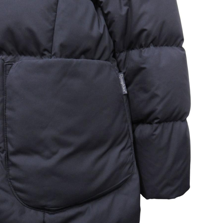 美品 Gymphlex ジムフレックス ダウン ジャケット ブルゾン フード サイズ12 S相当 紺 ネイビー レディース 古着 中古 | GYMPHLEX | 03