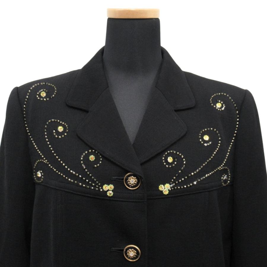 未使用 Studio Junko スタジオジュンコ ジャケット ブルゾン ビーズ 金ボタン サイズ40 黒 ブラック レディース 古着 中古 |  | 02