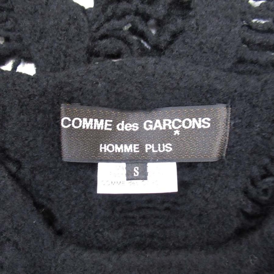 新品同様 24aw COMME des GARCONS HOMME PLUS コムデギャルソンオムプリュス ウール縮絨カスレニット セーター S 黒 ブラック PN-N014 メンズ 古着 中古 | COMME des GARCONS HOMME PLUS | 04