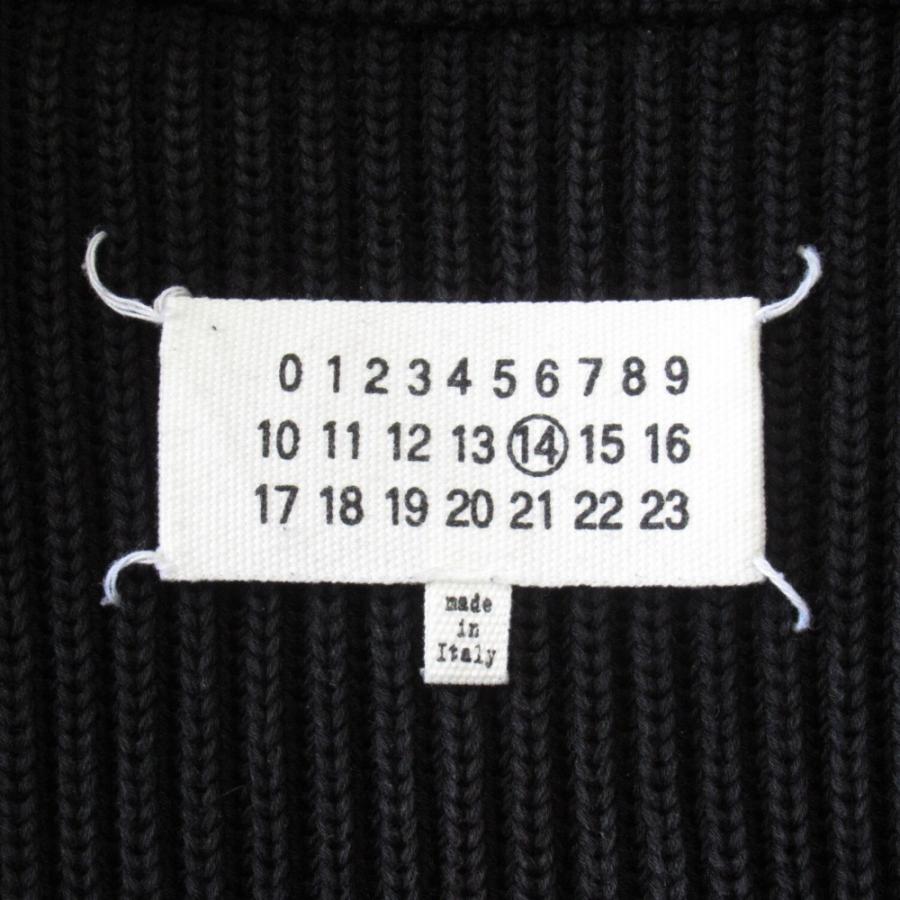 美品 Maison Margiela 14 メゾンマルジェラ 14 ドライバーズ ニット ベスト ジャケット ブルゾン サイズS 黒 ブラック メンズ 古着 中古 | Maison Margiela | 05