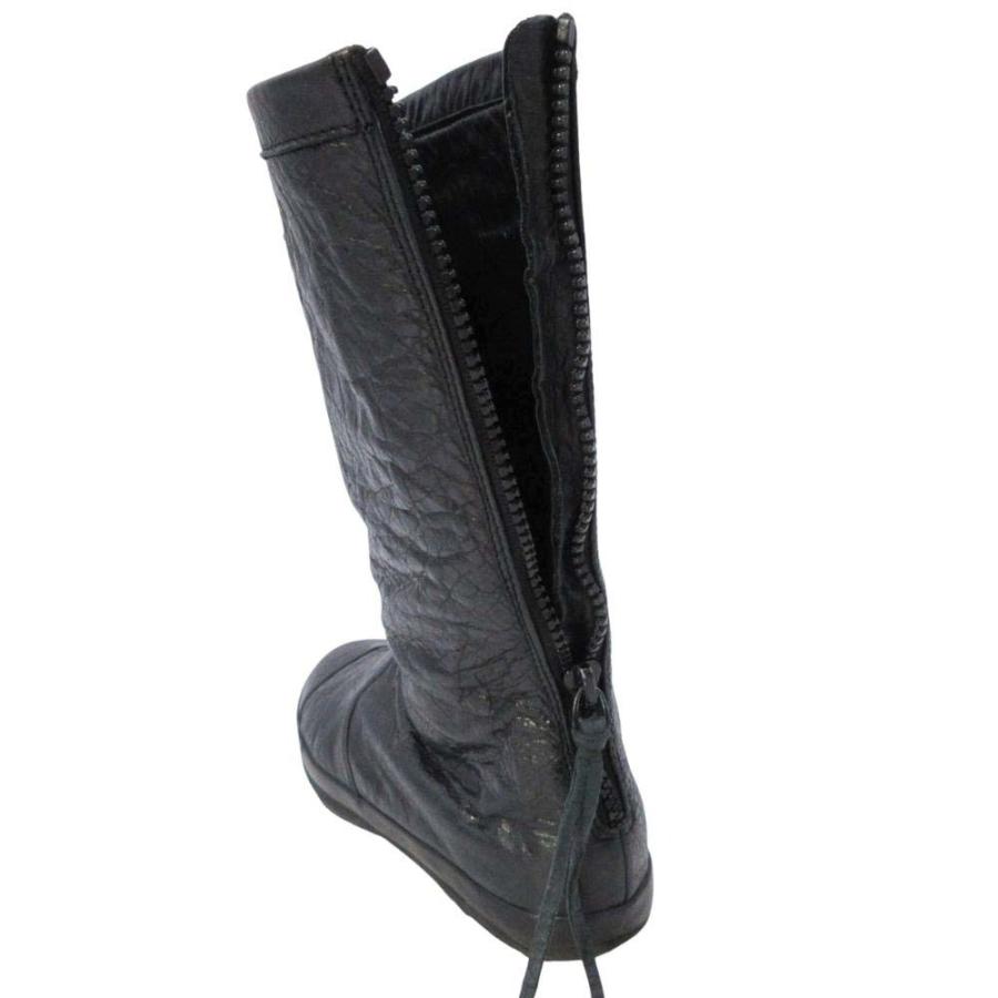 美品 BALENCIAGA バレンシアガ 245482 バックジップ ブーツ フラット シューズ 靴 レザー 36/22.5cm 黒 ブラック レディース 古着 中古 | BALENCIAGA | 07