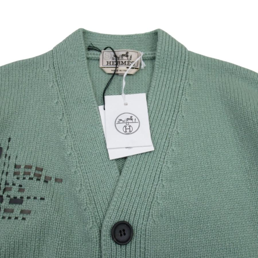 HERMES - 美品 エルメス HERMES カーディガン ニット ロングスリーブ 