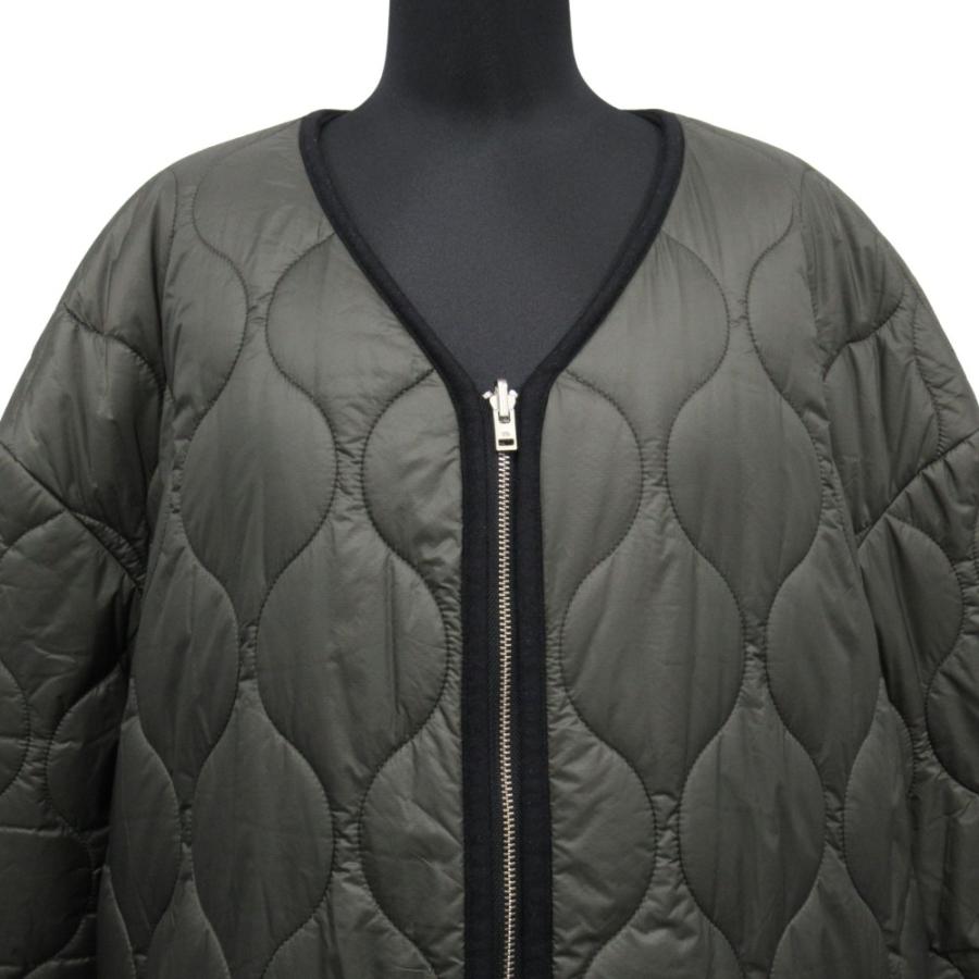 良品 18AW THE RERACS ザ リラクス リバーシブル キルティング ジャケット ブルゾン サイズF カーキ/ブラック レディース 古着 中古 | THE RERACS | 04