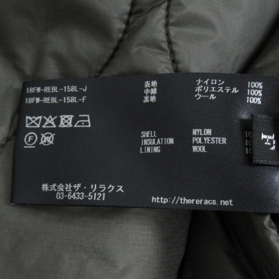 良品 18AW THE RERACS ザ リラクス リバーシブル キルティング ジャケット ブルゾン サイズF カーキ/ブラック レディース 古着 中古 | THE RERACS | 05