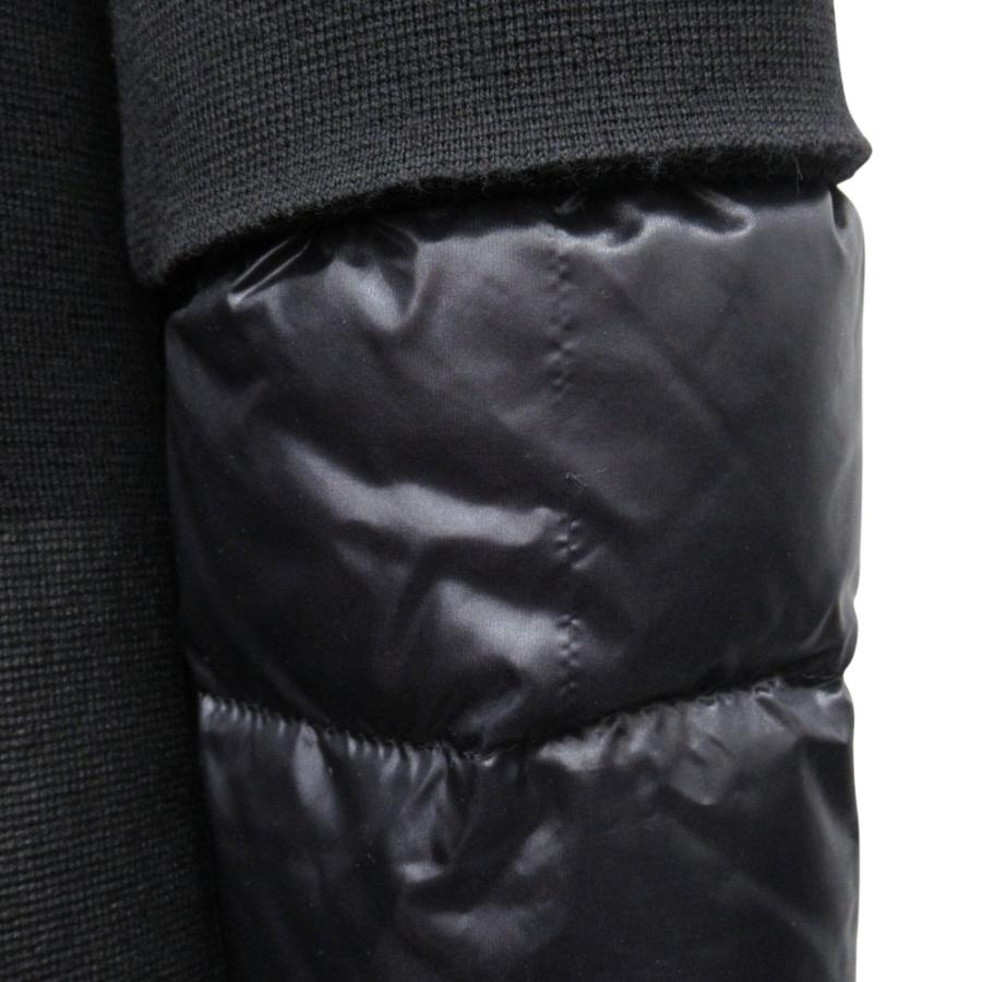美品 HERNO ヘルノ ニット ナイロン 切替 ダウン コート ジャケット ブルゾン ダブルジップアップ ハイネック サイズ40 黒 レディース 古着 中古 | HERNO | 04