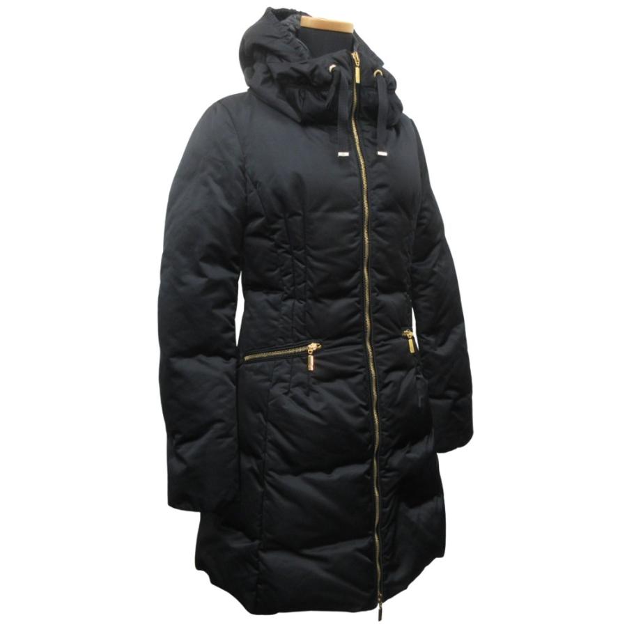 美品 MONCLER モンクレール NIMES ニーム ロング ダウン ジャケット ブルゾン コート サイズ0 XS相当 黒 ブラック レディース 古着 中古 | MONCLER | 01