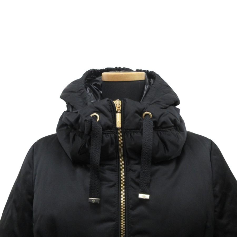 美品 MONCLER モンクレール NIMES ニーム ロング ダウン ジャケット ブルゾン コート サイズ0 XS相当 黒 ブラック レディース 古着 中古 | MONCLER | 04