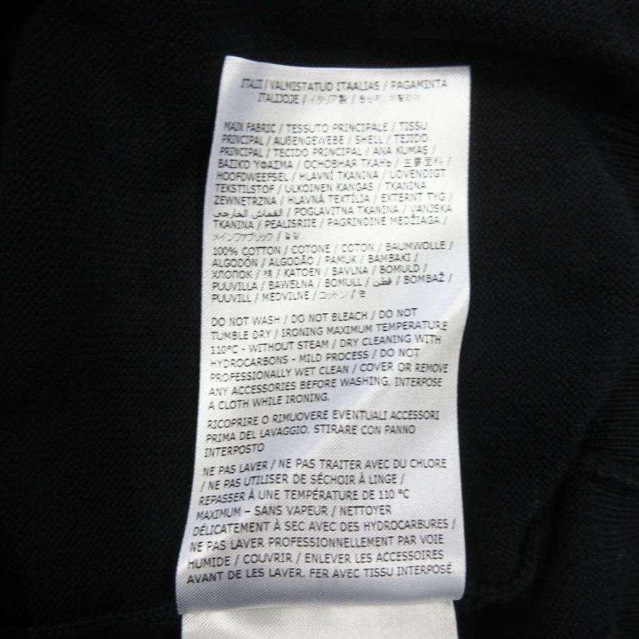 美品 24SS Maison Margiela メゾンマルジェラ MM6 バイカラー コットン ニット セーター 長袖 サイズM 黒 青 ブルー 黒 ブラック メンズ 古着 中古 | Maison Margiela | 05